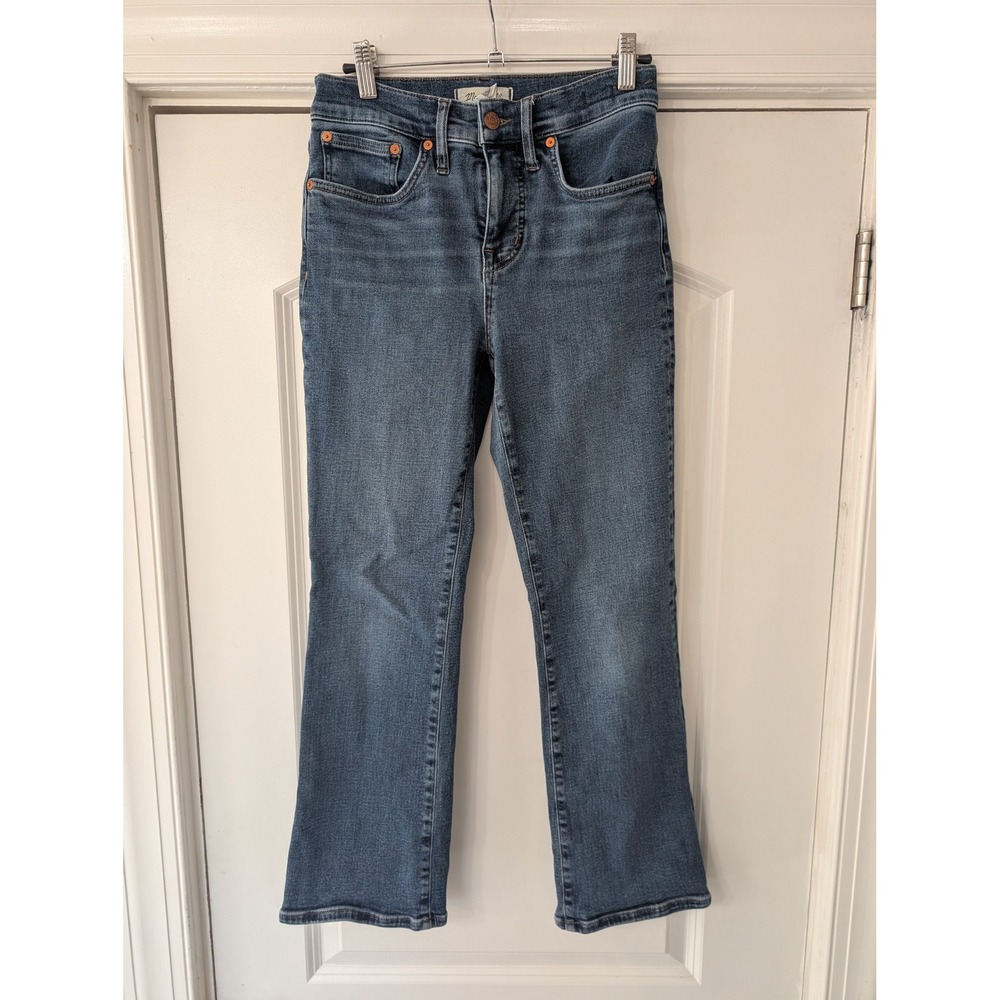 Madewell Mid-Rise Kick Out Jeans Size 26 flare bootcut festival cowboy Western